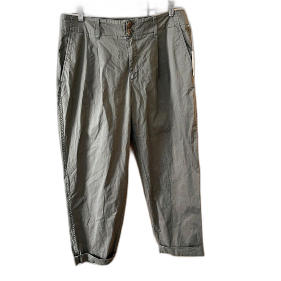 A New Day Olive High waisted Stretchy Capris NWT 16 - Picture 1 of 6